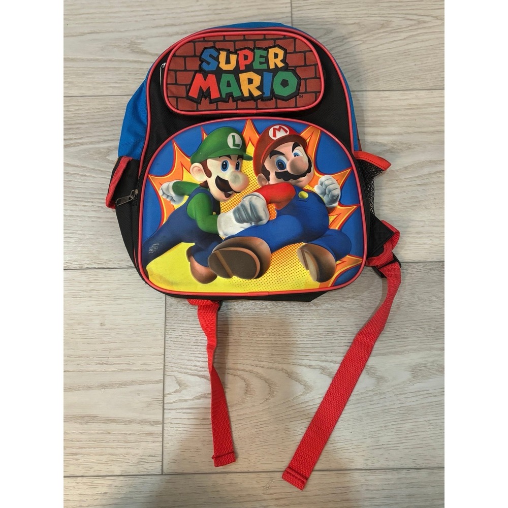 Super Mario 12 Inch Kids Backpack with Printed Straps